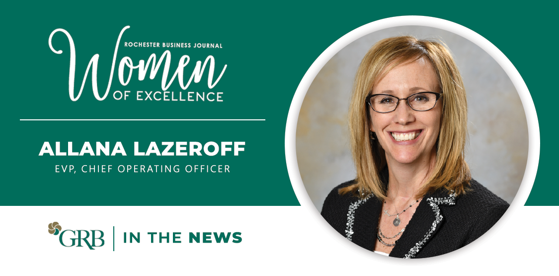 Allana Lazeroff, GRB's EVP, Chief Operating Officer, named to the RBJ Women of Excellence