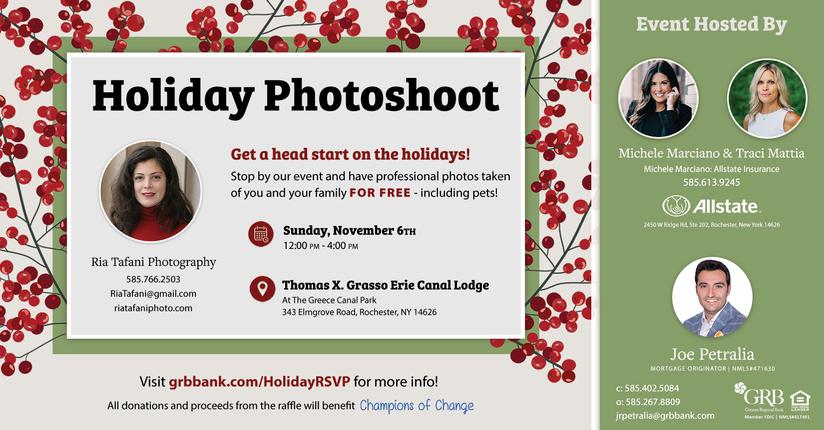 Invitation to attend Holiday Photoshoot